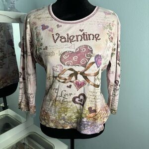 Valentine's Heart Long Sleeve Top